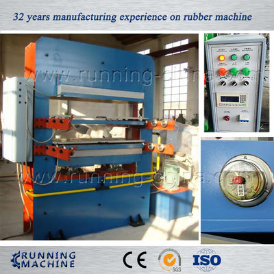 Machine de vulcanisation en caoutchouc de presse du plat 8KW hydraulique