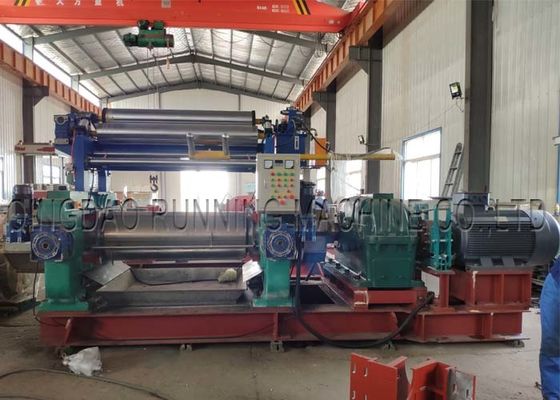 22inch ha motorizzato l'adeguamento due di Gap rotola la macchina di gomma del frantumatore con il miscelatore di riserva
