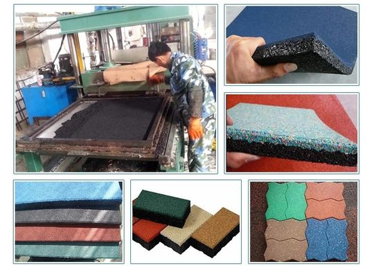 Allée Mats Rubber Vulcanizing Press de 2.2KW 1.65Mpa
